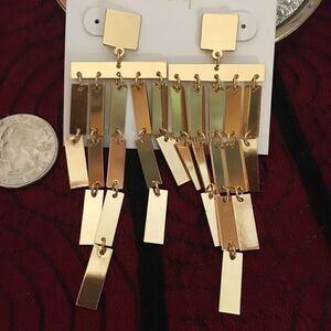 Landry Gold Bar Drop Earrings